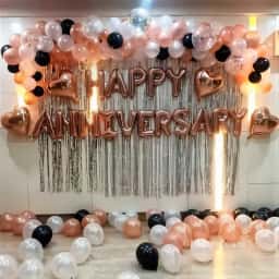 Rose Gold Theme Anniversary Decor