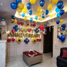 Romantic Anniversary Hall Setup