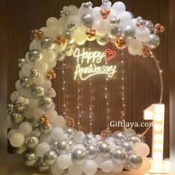 Silver White Theme Decoration