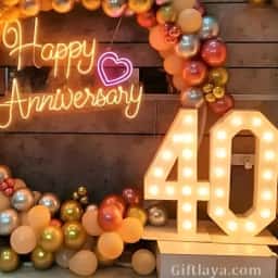40th Marriage Anniversary Decor