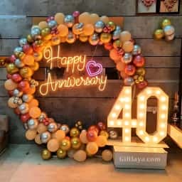 40th Marriage Anniversary Decor
