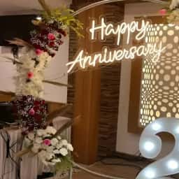 Flower Anniversary Backdrop