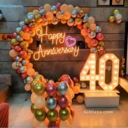 40th Marriage Anniversary Decor