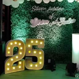 Green Backdrop Stage Decor