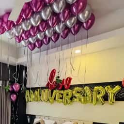 Chrome Balloon Room Decoration