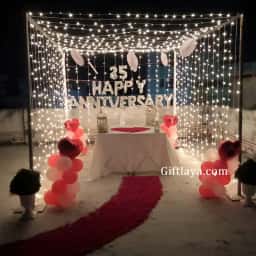 Premium Anniversary Terrace Decor