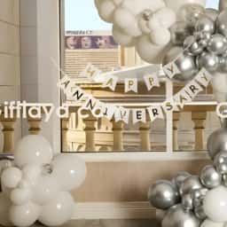 Elegant Silver and White Decoration