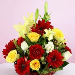 Exotic Flower Basket