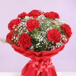 Red Carnations Bouquet