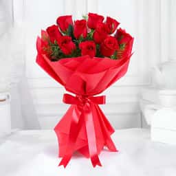 Wrapped Red Rose Bouquet Delivery in Visakhapatnam