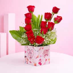 Rose Box with Ferrero Rocher