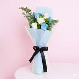 Best Dad Flower Bouquet with Cake