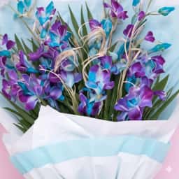 Beautiful Blue & Purple Orchids