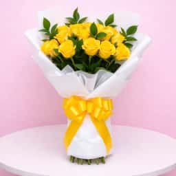 Friendship Day Yellow Rose Bouquet