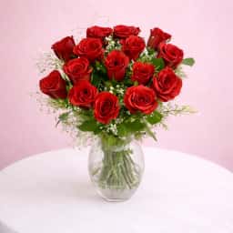 Forever 15 Red Roses Vasess