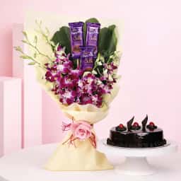Majestic Orchid with Silky Dairy Milk