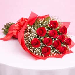12 Red Rose Bunch