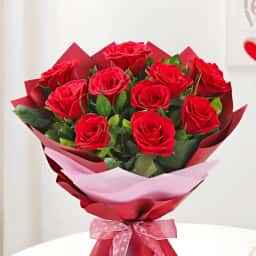Wrapped Red Rose Bouquet Delivery in Dehradun