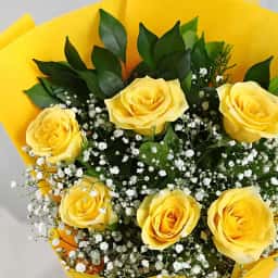 Yellow Rose Bouquet Delivery in Gurgaon