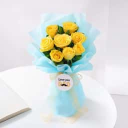  Yellow rose flower delivery in Indore