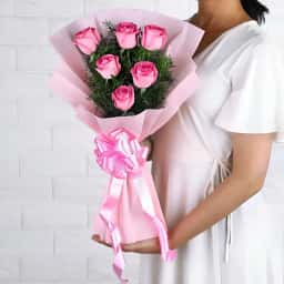 Pink Rose Bouquet Delivery in Dehradun