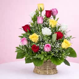 Radiant Roses with Teddy