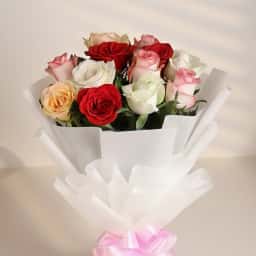 Pretty mix rose bouquet delivery in Chennai