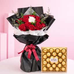 Crimson Rose with Rich Ferrero Rocher