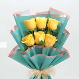 Yellow Rose Bouquet in Ahmedabad
