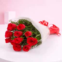 Radiant Red Rose Bunch