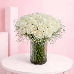 White Rose Flower Bouquet