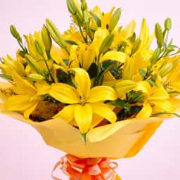 Yellow Lilies Flower Bunches