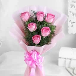 Pink rose bouquet delivery in Chennai