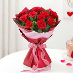 Wrapped Red Rose Bouquet Delivery in Dehradun