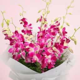 Purple Orchid Flower Bouquet Small