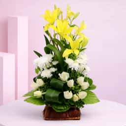 Serene Dreams Floral Basket