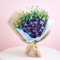 Gorgeous Blue Orchis Bouquet