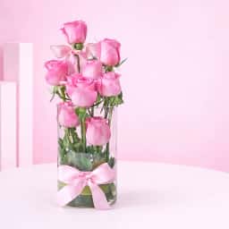 Sweet Teddy Love with Pink Rose