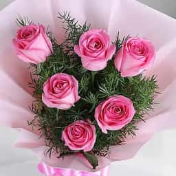 Pink rose bouquet delivery in Chennai