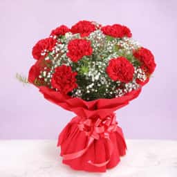 Red Carnations Bouquet