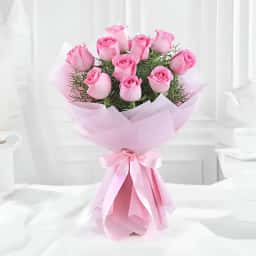 Pink Flower Delivery in Delhi