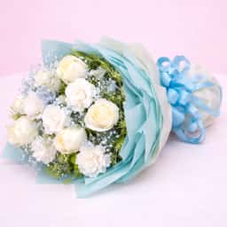 Touch of Luxury White Roses