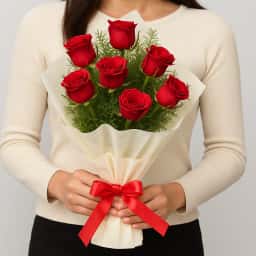 Simple Red Rose Bouquet 