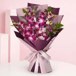 Purple Bloom with Teddy