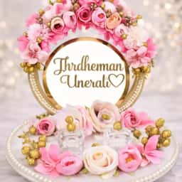 Engagement Ring Platter Decoration