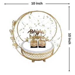 Modern Engagement Ring Plate Decoration