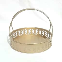 Round Decorative Metal Tray
