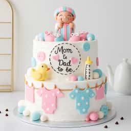 Mom & Dad to be Cake