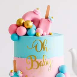 Customized Baby Shower Cake