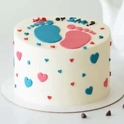 Baby Shower Cake for Twin Babies